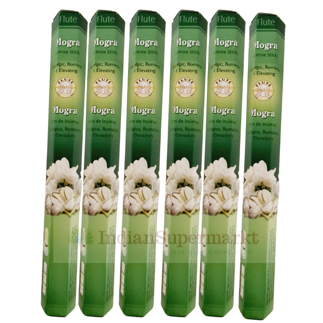 Flute Mogra Agarbati - Pack of 6 X 15gm - IndianSupermarkt