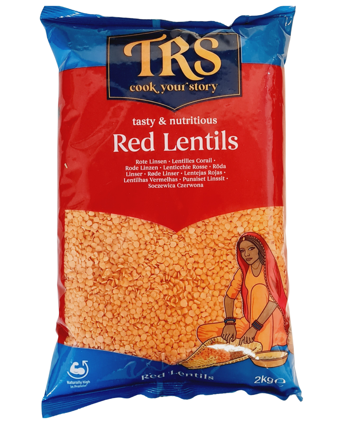 TRS Red Lentils or Masoor Dal - 2kg - IndianSupermarkt