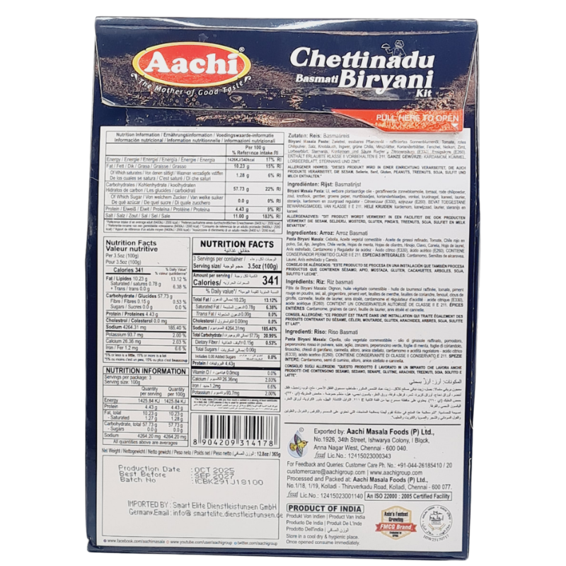 Aachi Chettinadu Biryani Kit  365gm
