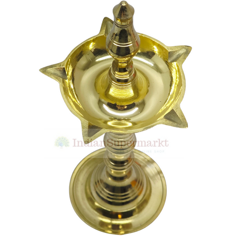 Traditional Brass  Deepam for Pooja 21cm