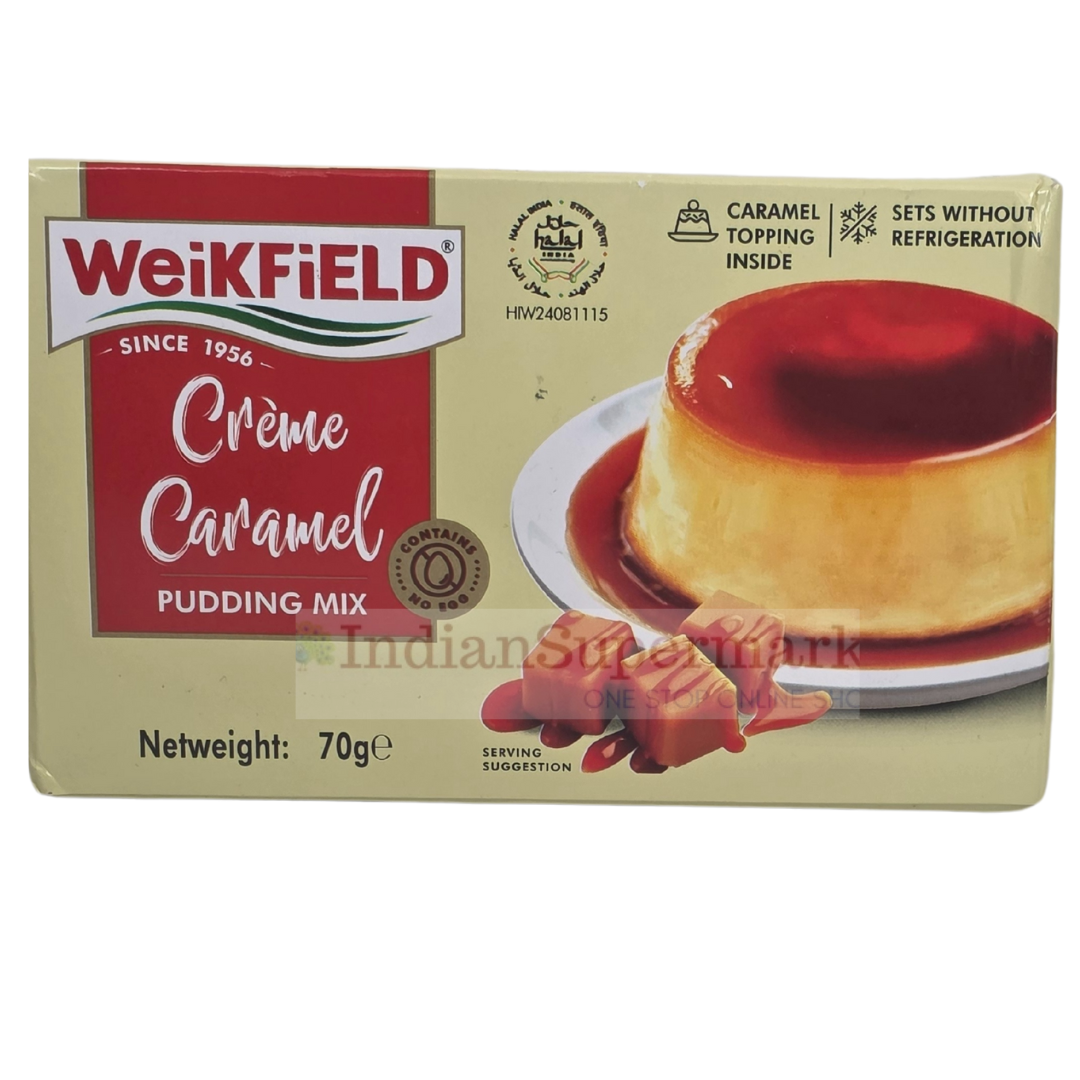 Weikfield Caramel Pudding Mix  70gm (BBD : Feb 2026)
