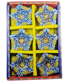 Clay Diya or  Mitti Diya  - Set of 6