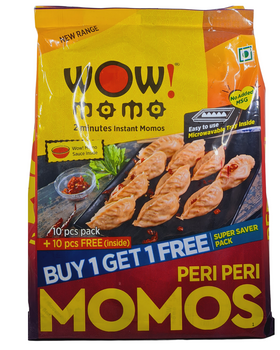 Wow! momo Frozen Veg peri peri MOMOS With Chutney - 10+10pcs (Delivery in Berlin)