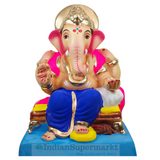 Eco Friendly Ganesha Choranga Double Load or Shadu Mati Ganesha 8"