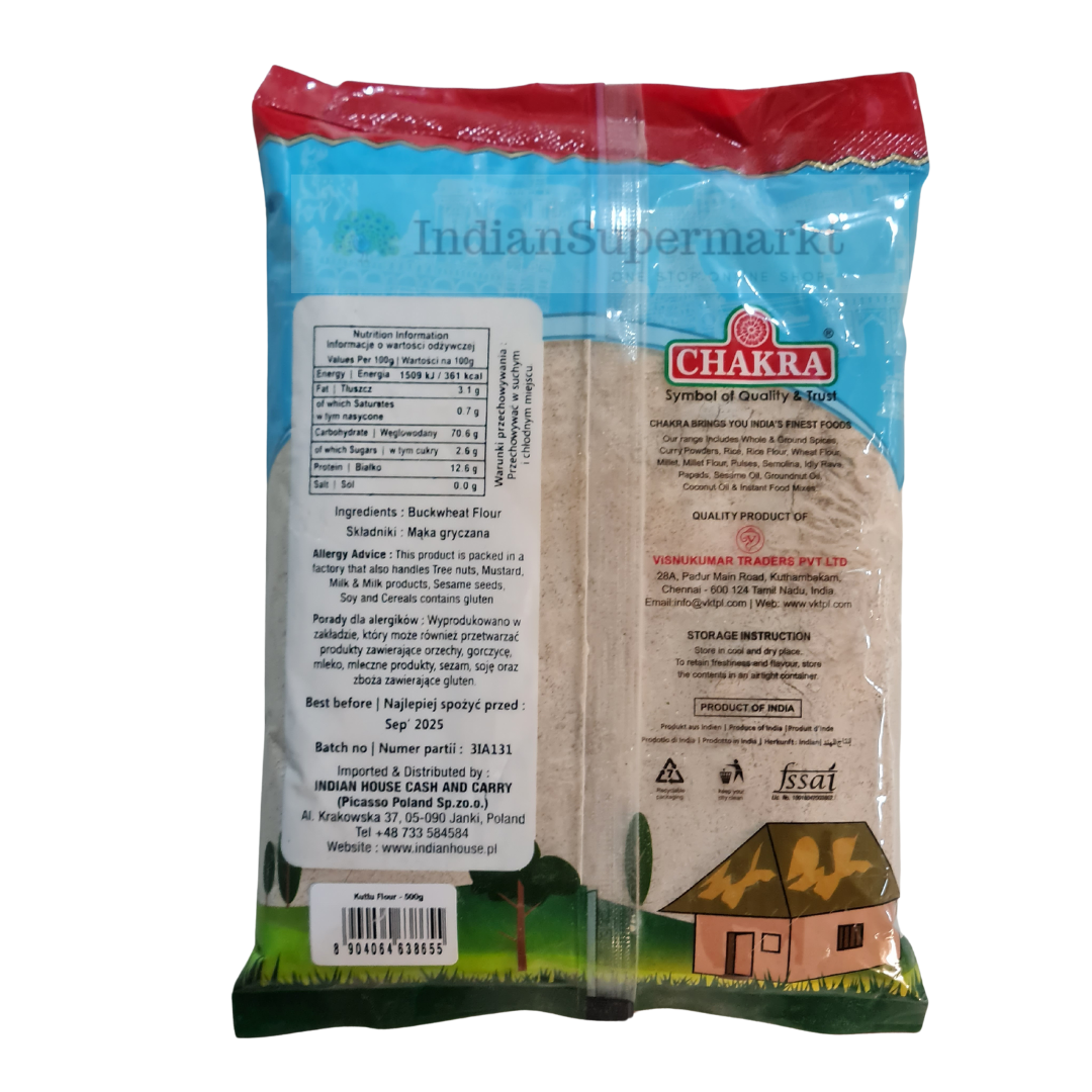 Tropic/Chakra kuttu Ka Atta or Buckwheat flour 500gm - IndianSupermarkt