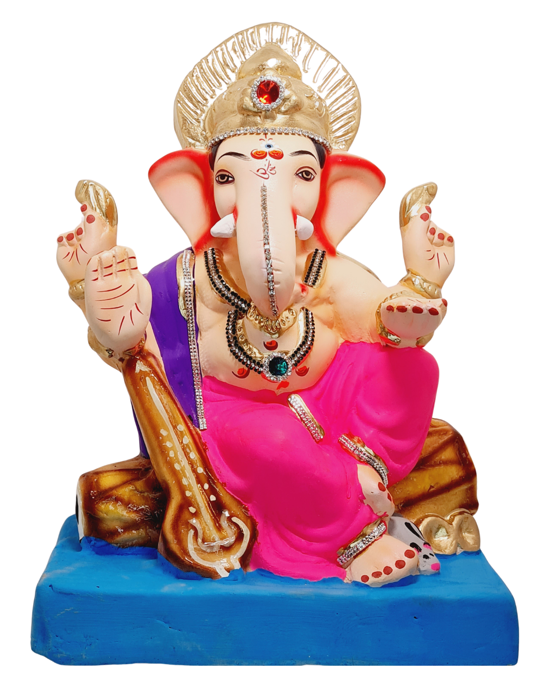 Eco Friendly Shree Veena Ganesh Murti or Shadu Mati Ganesha  in hamburg- indiansupermarkt