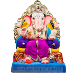 Eco Friendly Ganesha  Lal Bagh Raja  Double Load  or Shadu Mati Ganesha 13"