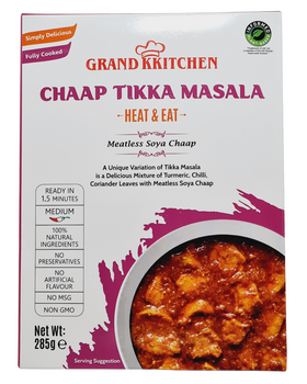 Grand Kitchen Soya Chaap Tikka Masala - Heat & Eat - 285gm