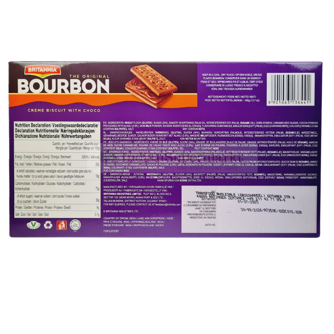 Britannia Bourbon 4 Pack 390gm - IndianSupermarkt