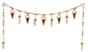 Golden & Pearl Beaded  Puja Ghar Toran