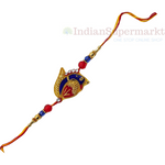 Peacock Design with Zari Work  Rakhi
