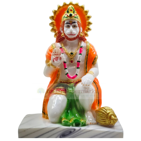 God Statue Poly Marble Hanuman JI