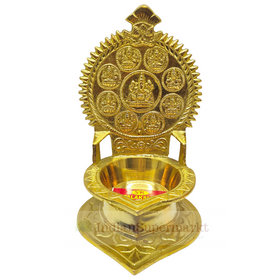 Brass Ashtalakshmi  Deepam for Pooja