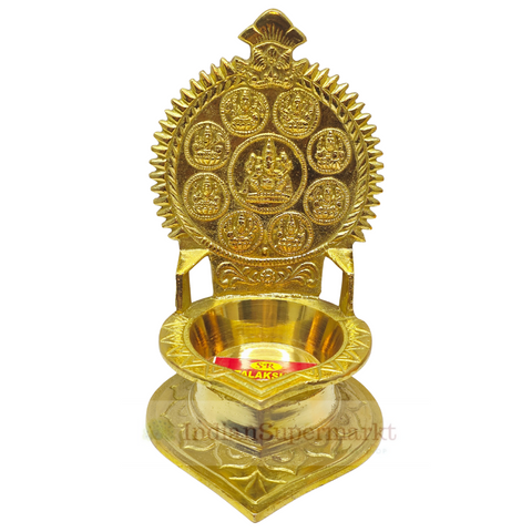 Brass Ashtalakshmi  Deepam for Pooja