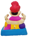 Eco Friendly Ganesha Phetawala Ganpati or Shadu Mitti Ganesha 9"