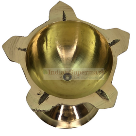Brass Diya 5 Sided - Panch Wat