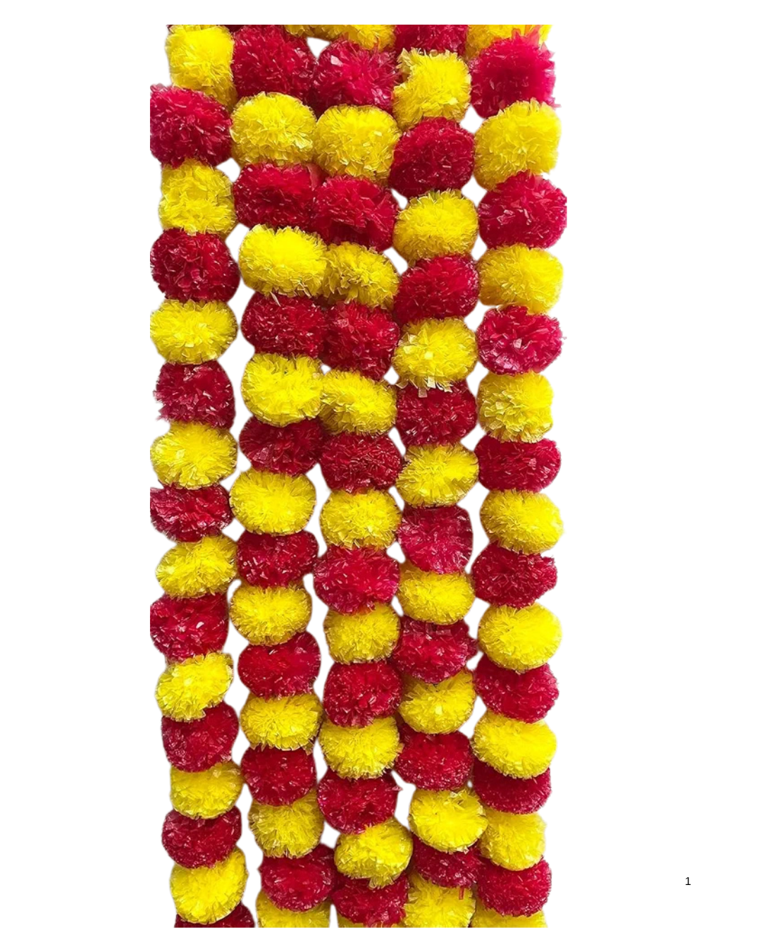 Toran Mix Yellow and Red Marigold flowers Set of 2