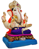 Eco Friendly Ganesh Padmasana  Murti  - Shadu Mati Ganesha 12"