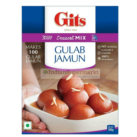 Gits Gulab Jamun Mix  500gm + Free Rabdi mix 100gm