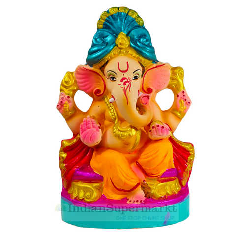 Eco Friendly Ganesha  or Shadu Mati Ganesha 8"