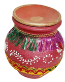 Clay or Mitti Kalash Karwa with Lid Medium
