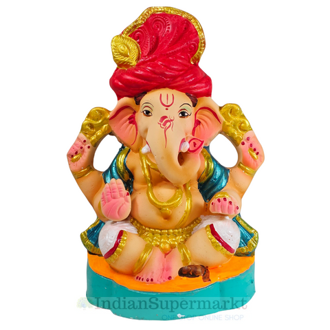 Eco Friendly Ganesha  or Shadu Mati Ganesha 8"