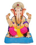 Eco Friendly Shree Rajmudra Siddhivinayak Ganpati Bappa Murti or Shadu Mati Ganesha 9"