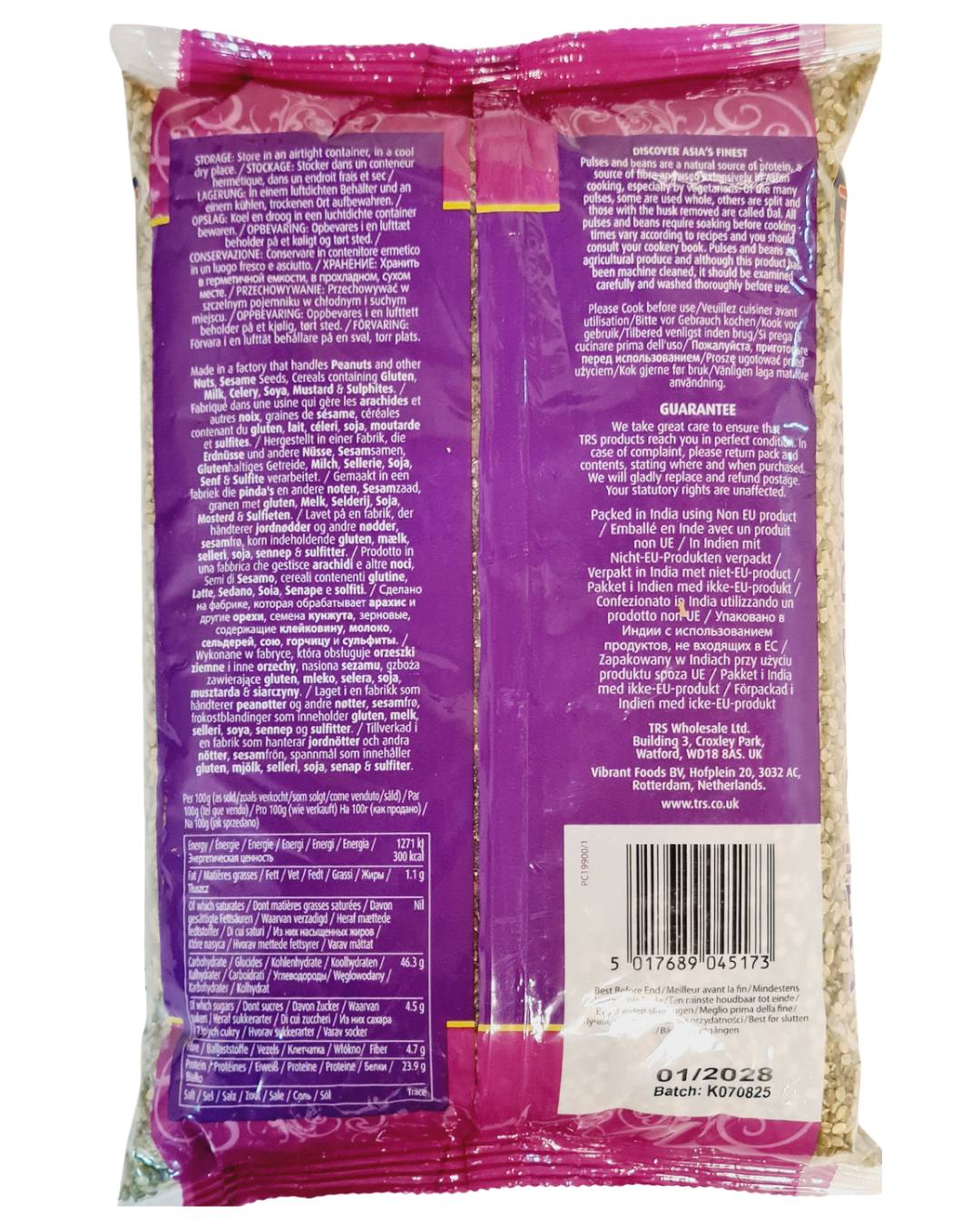 TRS Mung Dal Chilka 2kg - IndianSupermarkt