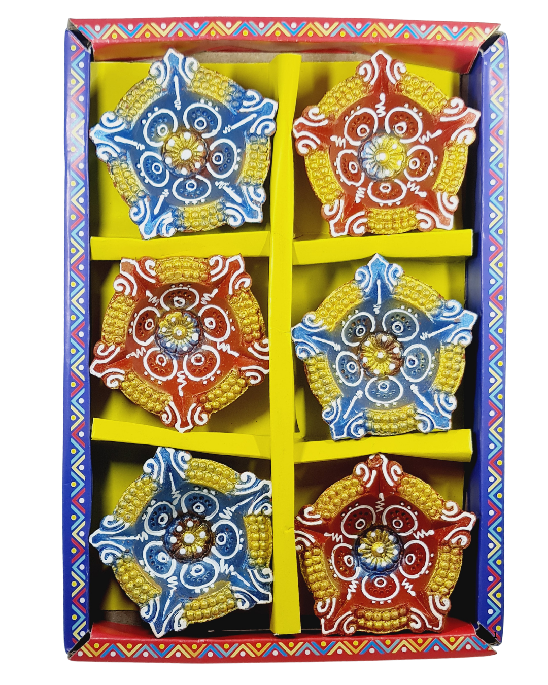 Clay Diya or  Mitti Diya  - Set of 6