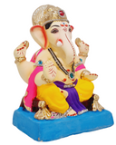 Eco Friendly Shree Rajmudra Siddhivinayak Ganpati Bappa Murti or Shadu Mati Ganesha 9"