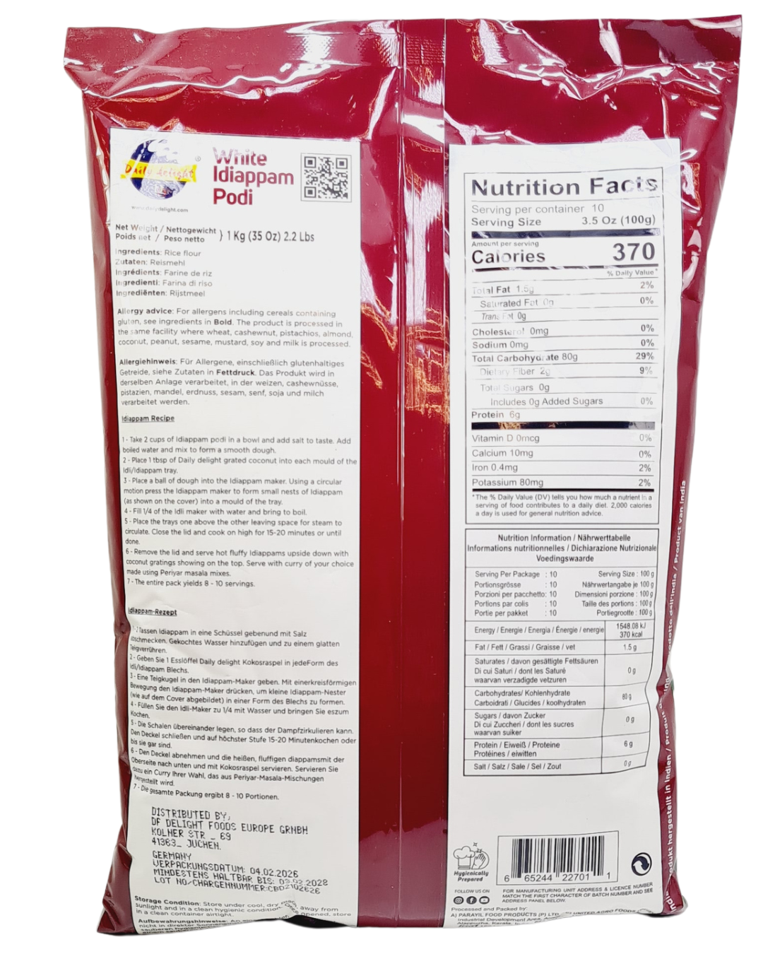 Deily Delight / Periyar Idiappam podi white 1Kg