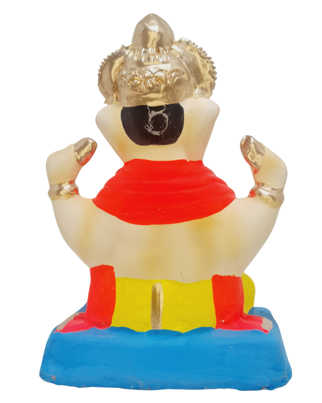 Eco Friendly Padmasana Ganpati Bappa Murti or Shadu Mati Ganesha 9"