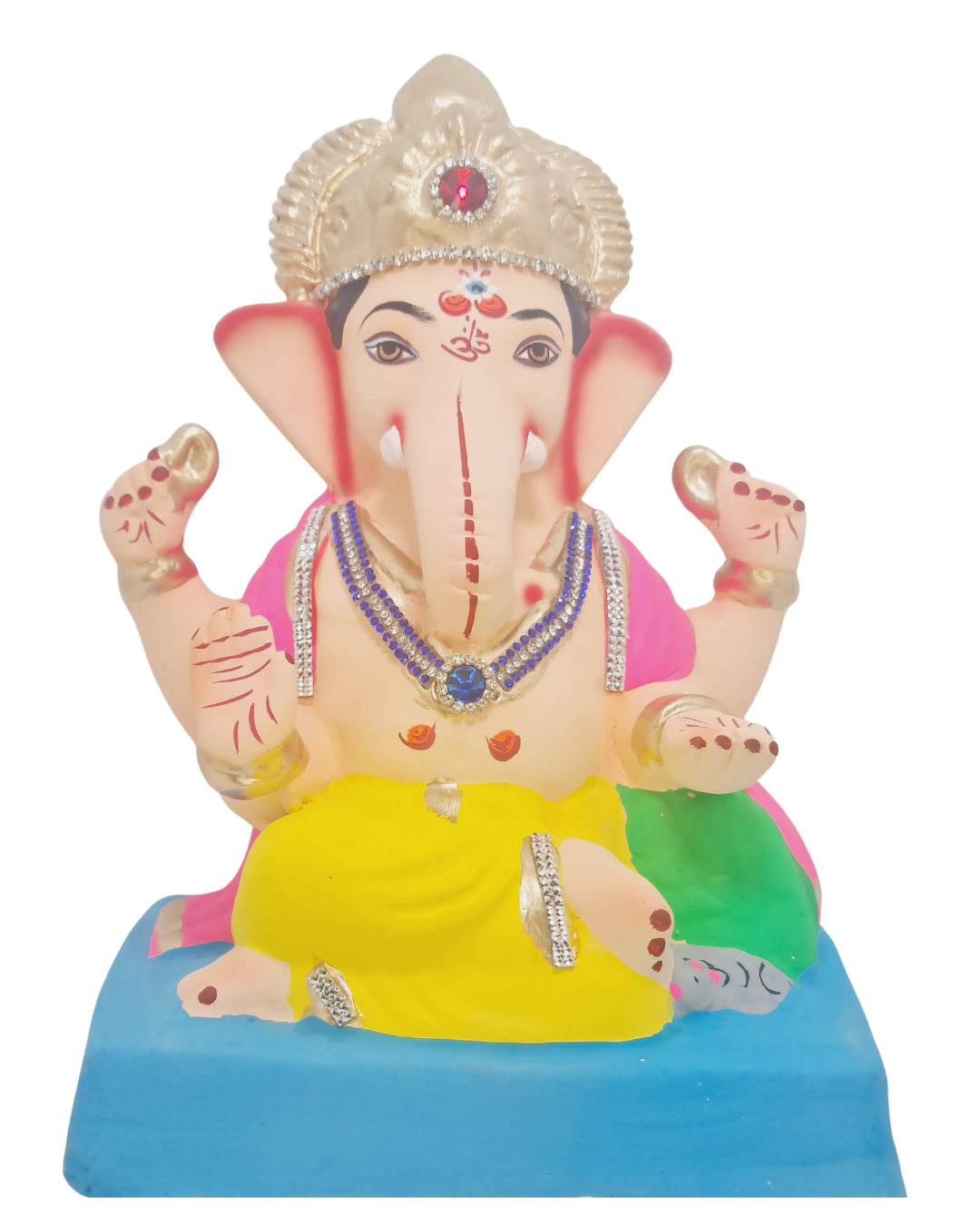 Eco Friendly Swami Samartha Ganesha or Shadu Mati Ganpati 9"