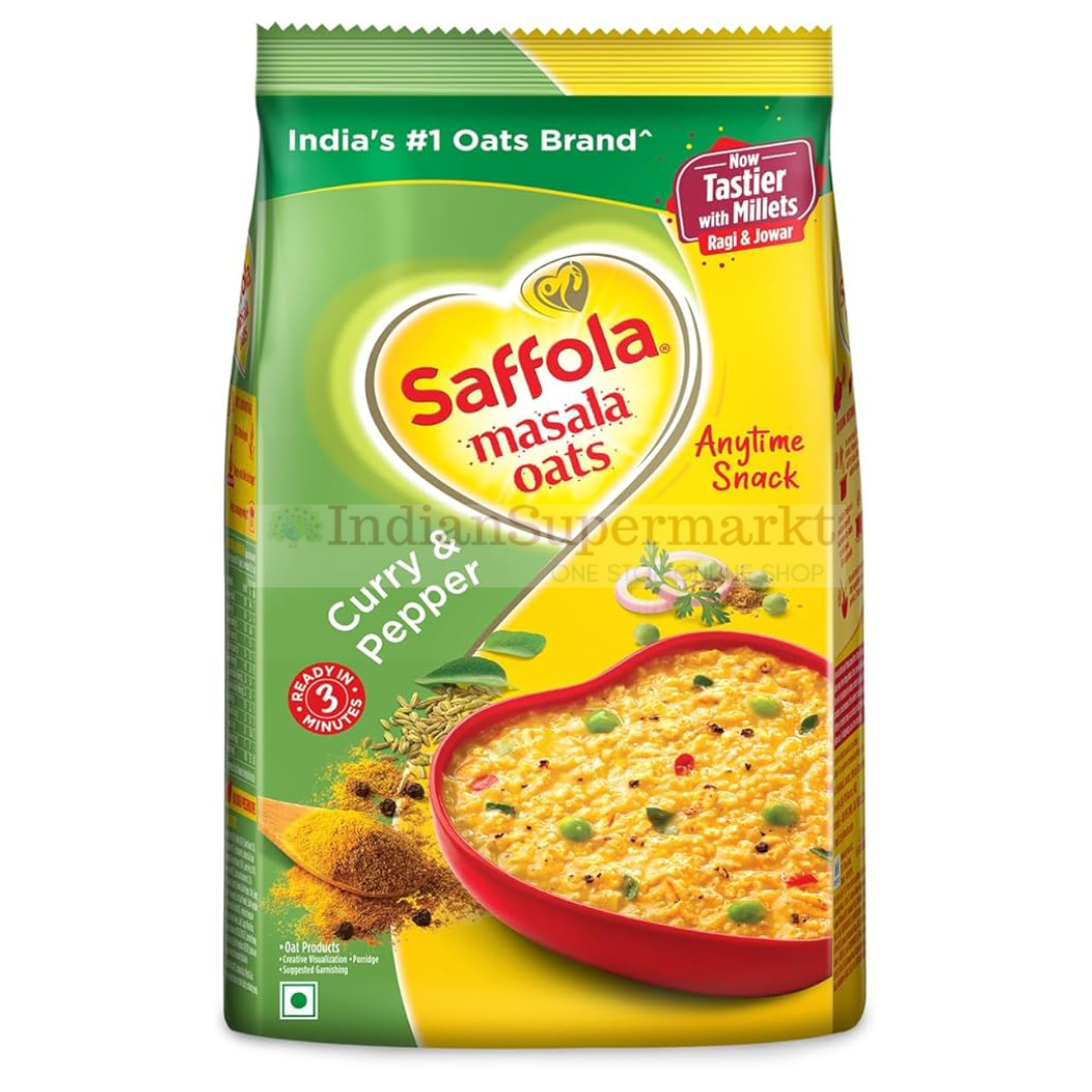 Saffola Masala Oats - Curry & Pepper 500gm
