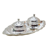 Silver Glow Haldi Kumkum Set