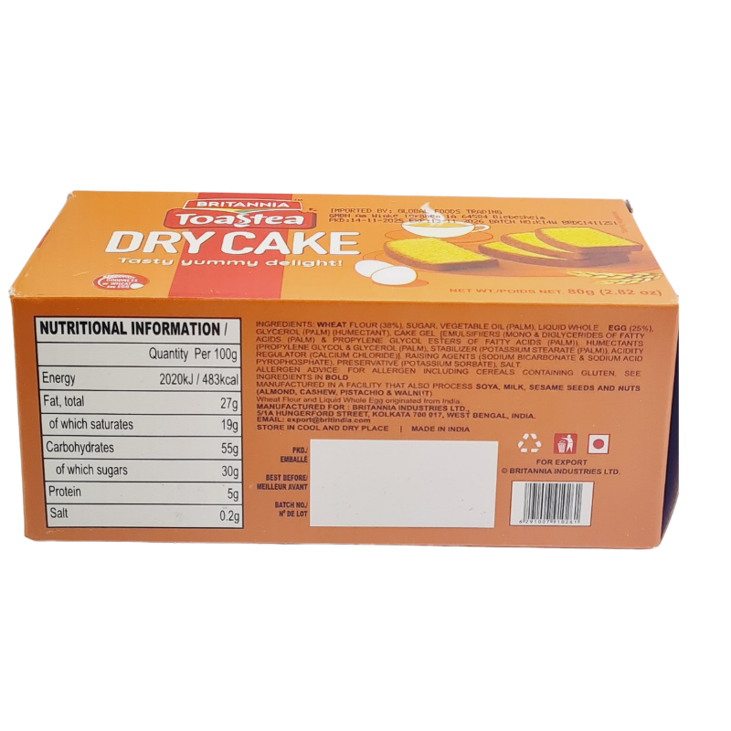 Britannia Toastea Dry Cake Rusk 80gm