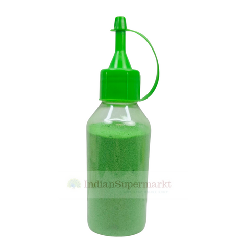 Rangoli Colour Green Powder with Squeeze Bottle -100gm