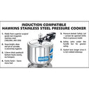 Hawkins StainlessSteel Pressure Cooker 3Litre  (Gas & Induction Compatible)(NO Refund ,Return or replacement) (Copy)