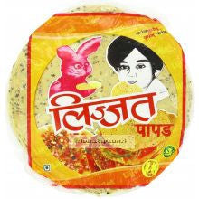 Lijjat Jeera Pappadums Big  200gm - Indiansupermarkt