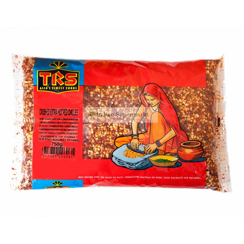 TRS Red Chillies crushed Ex Hot 750gm - Indiansupermarkt