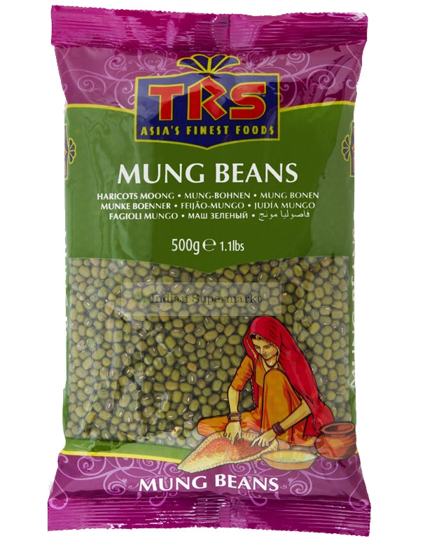 TRS Mung Whole (Mung Beans) 500gm - Indiansupermarkt