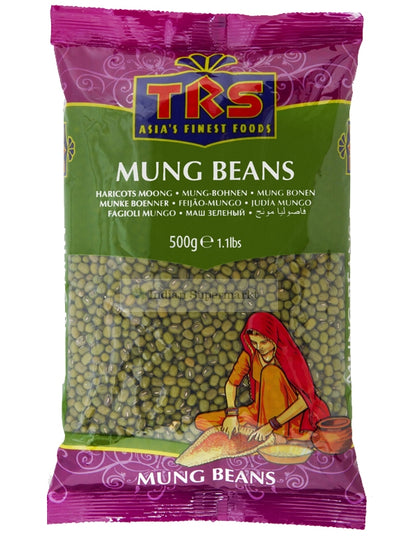 TRS Mung Whole (Mung Beans) 500gm - Indiansupermarkt