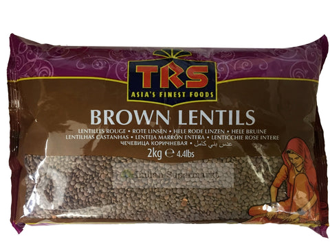 TRS Lentils Whole Brown (Masoor)  2Kg - Indiansupermarkt