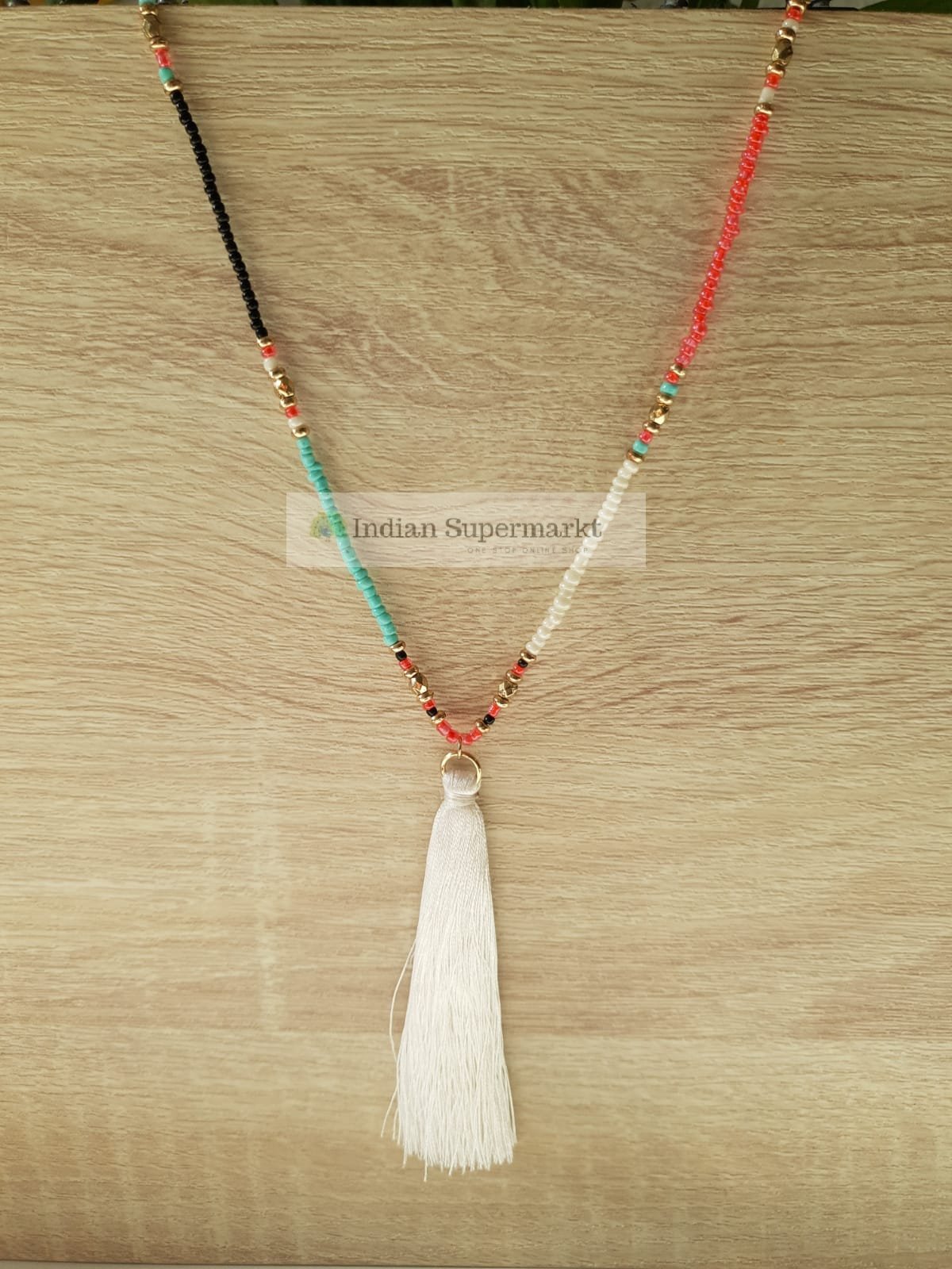 Thread & Pearls Necklace - Indiansupermarkt