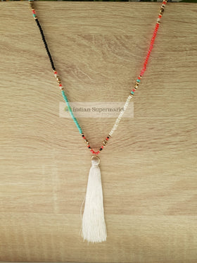 Thread & Pearls Necklace - Indiansupermarkt