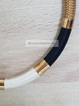 Black & White Thread Necklace - Indiansupermarkt