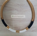 Black & White Thread Necklace - Indiansupermarkt