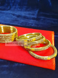 Set of 4 Golden Bangles - Indiansupermarkt
