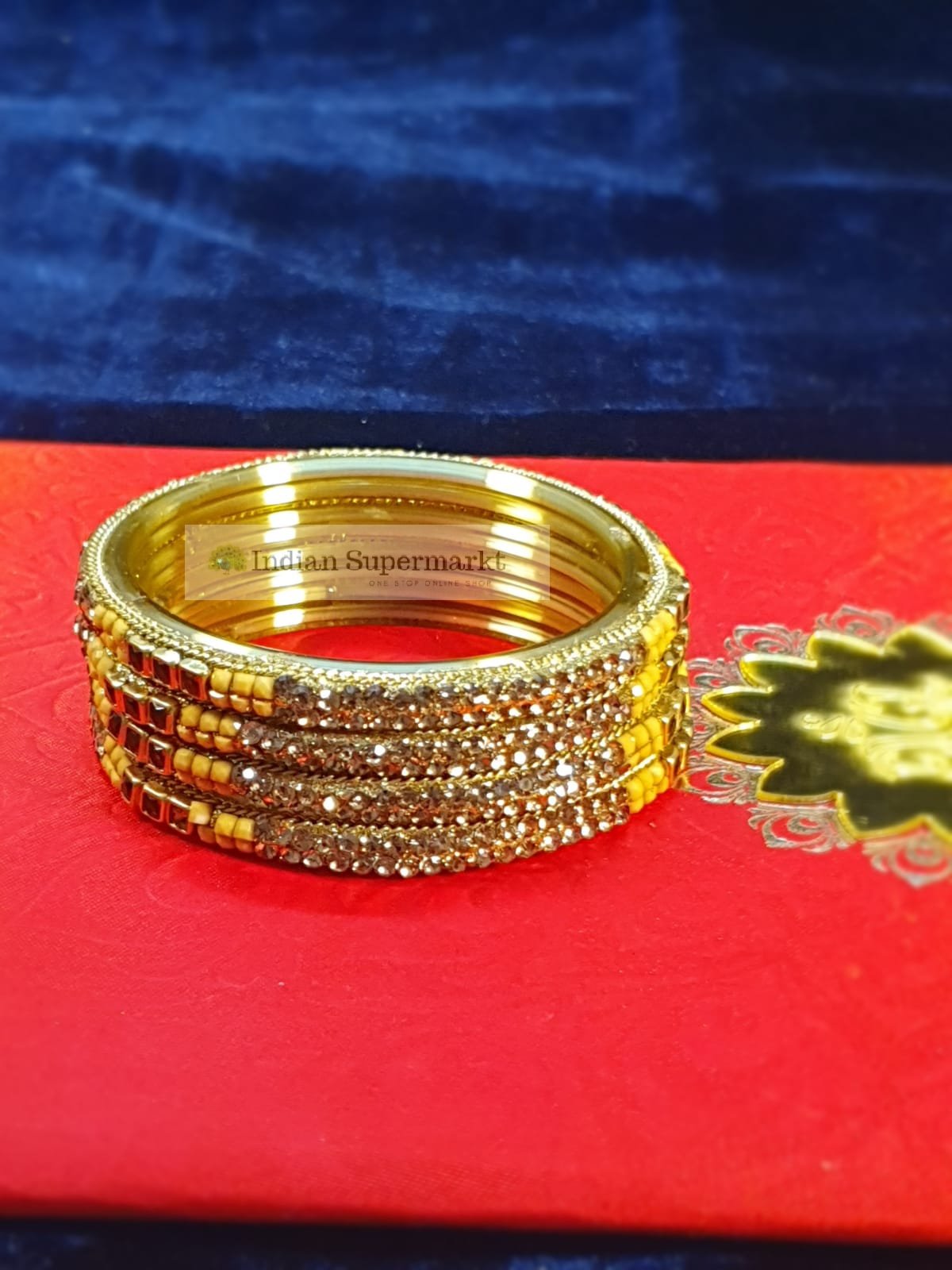 Set of 4 Golden Bangles - Indiansupermarkt