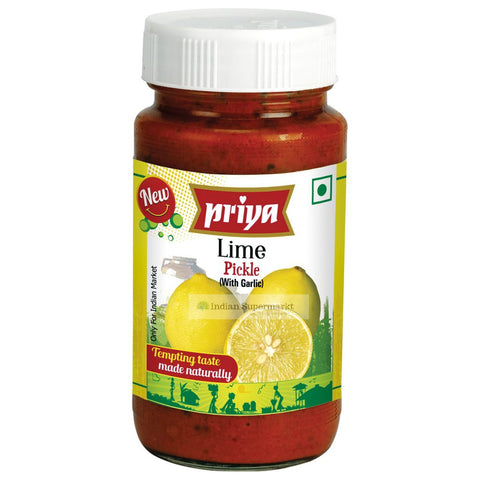 Priya Lime Pickle ( Without Garlic)  300gm - Indiansupermarkt